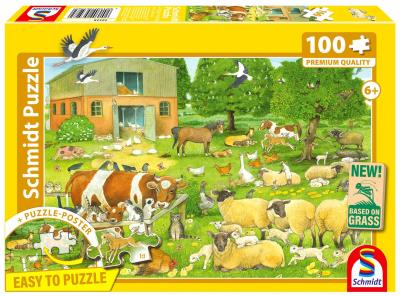 Opakowanie Puzzle PQ 100 Zwierzęta na farmie G3
