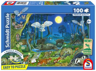Opakowanie Puzzle PQ 100 Zwierzęta w lesie G3