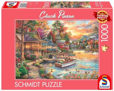 Opakowanie Puzzle PQ 1000 Chuck Pinson Domek na wakacje G3