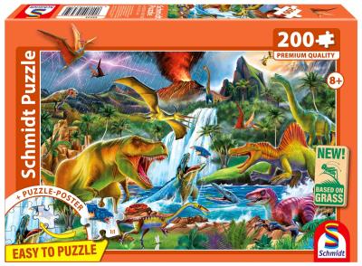 Opakowanie Puzzle PQ 200 Dinozaury G3