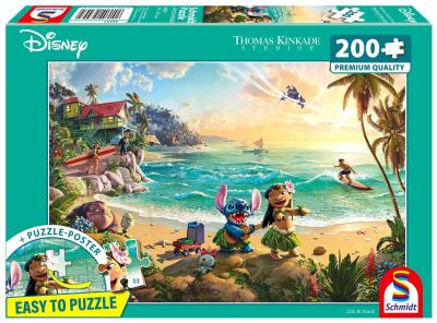 Opakowanie Puzzle PQ 200 Thomas Kinkade Lilo & Stich Disney