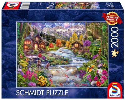 Opakowanie Puzzle PQ 2000 Rzeka w górach G3