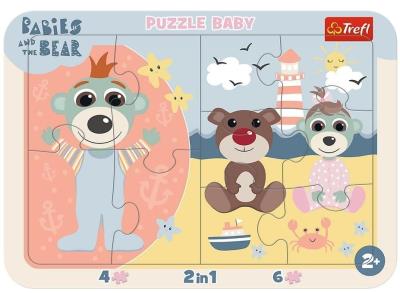 Puzzle ramkowe Baby - Słodkie Bobaski TREFL. Wydawca: Trefl. SmakLiter.pl Opakowanie Puzzle ramkowe Baby - Słodkie Bobaski TREFL