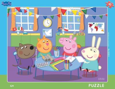 Opakowanie Puzzle ramkowe Świnka Peppa W przedszkolu 40el
