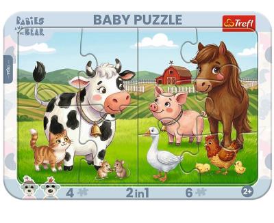 Opakowanie Puzzle ramkowe Wesoły dzień Bobasków TREFL