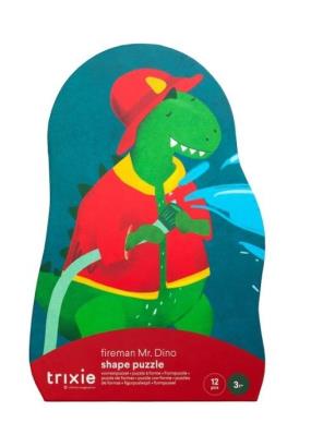 Opakowanie Puzzle Strażak Dinozaur