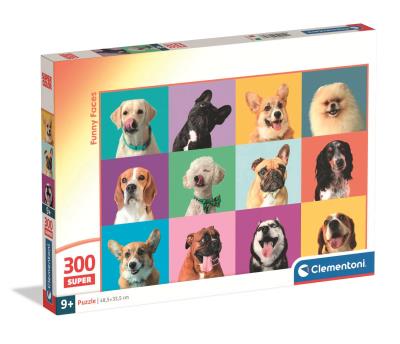 PUZZLE SUPER 300 EL Funny Faces. Wydawca: Clementoni. SmakLiter.pl Opakowanie PUZZLE SUPER 300 EL Funny Faces