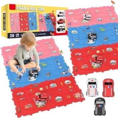 Opakowanie Puzzle tor przeszkód ambulans straż