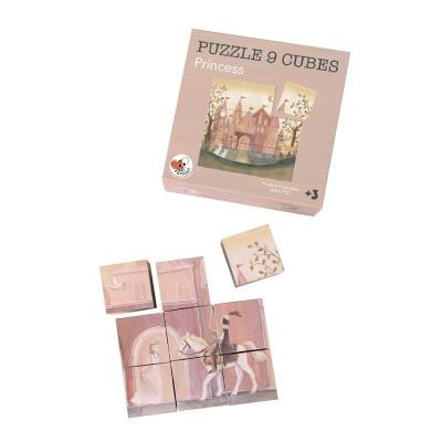 Opakowanie Puzzle - układanka sześciany - Księżniczki