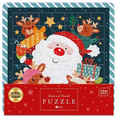 Opakowanie Puzzle w ramce 49 Santa and Friends