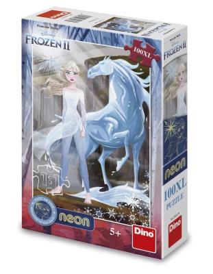 Puzzle XL 100 Kraina Lodu świecące w ciemności. Wydawca: Dino Toys. SmakLiter.pl Opakowanie Puzzle XL 100 Kraina Lodu świecące w ciemności