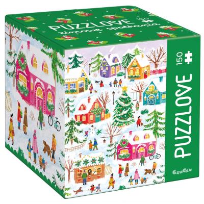 Puzzlove CzuCzu Zimowe spotkania 150el. Wydawca: Bright Junior Media. SmakLiter.pl Opakowanie Puzzlove CzuCzu Zimowe spotkania 150el