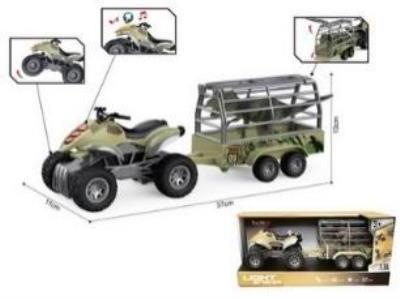 Quad + przyczepa 1:16 światło dźwięk. Wydawca: Madej. SmakLiter.pl Opakowanie Quad + przyczepa 1:16 światło dźwięk