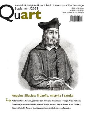 Okładka książki Quart Suplement 2025 Angelus Silesius: filozofia..