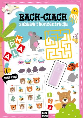 Rach-ciach zabawa i koncentracja. Autor: Opracowanie zbiorowe. SmakLiter.pl Okładka książki Rach-ciach zabawa i koncentracja