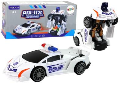 Opakowanie Radiowóz-robot biały 2w1 transformacja