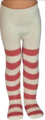 Opakowanie Rajstopy dla lalek 32cm kremowe w różowe paski