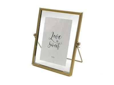 Opakowanie Ramka na zdjęcia 15x10cm złota