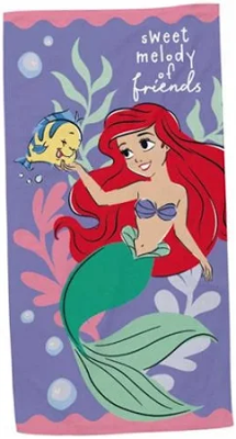Ręcznik mała syrenka Arielka 70x140cm. Wydawca: Kids Euroswan. SmakLiter.pl Opakowanie Ręcznik mała syrenka Arielka 70x140cm