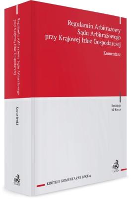 Okładka książki Regulamin Arbitrażowy Sądu Arbitrażowego przy...