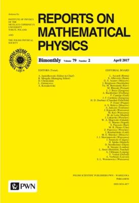 Okładka książki Reports on Mathematical Physics 79/2