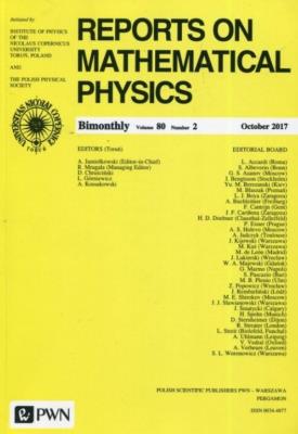 Okładka książki Reports on Mathematical Physics 80/2