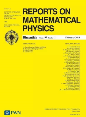 Okładka książki Reports on Mathematical Physics 93/1