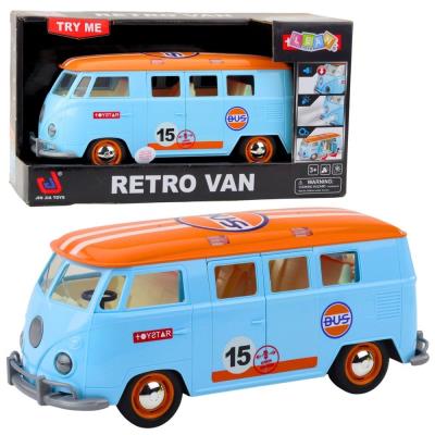 Opakowanie Retro van bus światło dźwięk niebieski