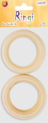 Opakowanie Ringi drewniane 6cm 4szt