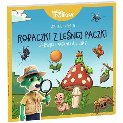 Okładka książki Robaczki z leśnej paczki. Wierszyki i piosenki dla dzieci. Rodzina Treflików