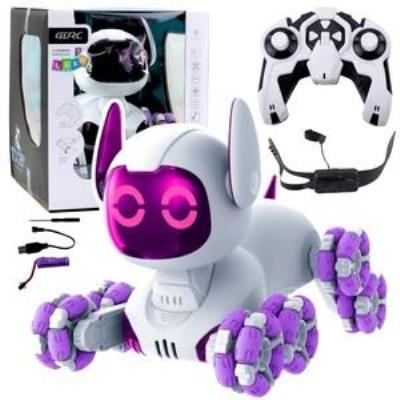 Opakowanie Robot Pies Tooby R/C 360 światło dźwięk biało fiol