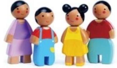 Opakowanie Rodzinka Sunny Doll drewniane