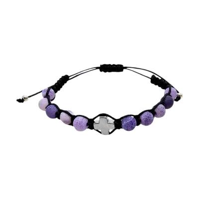 Opakowanie Różaniec 10-tka Kamień naturalny Fiolet