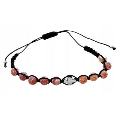 Opakowanie Różaniec 10-tka Kamień naturalny pomarańcz