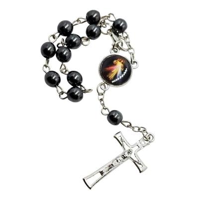 Opakowanie Różaniec 10-tka różańca hematyt Krzysztof/J.U.T.