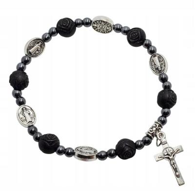 Opakowanie Różaniec Benedykt róża czarna