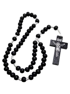 Opakowanie Różaniec drewniany czarny