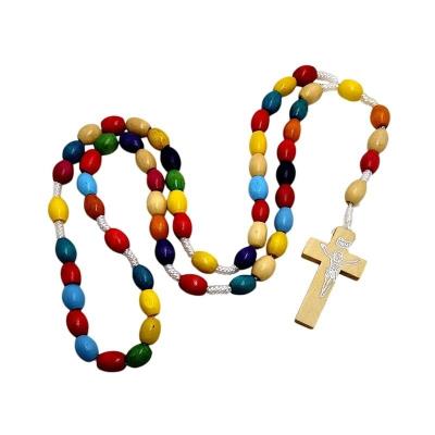 Opakowanie Różaniec Drewniany wielokolorowy