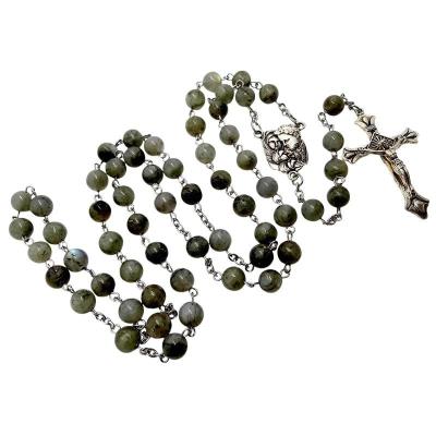 Opakowanie Różaniec kamień naturalny labradoryt
