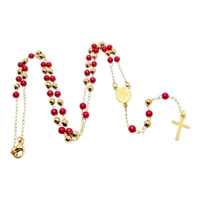 Opakowanie Różaniec M.B. Niepokalana czerwony