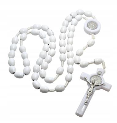 Opakowanie Różaniec św. Benedykt biały