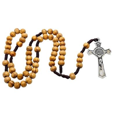 Opakowanie Różaniec św. Benedykta drewniane koraliki