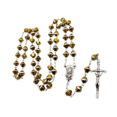 Opakowanie Różaniec szklany żółty