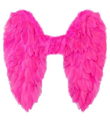 Opakowanie Różowe skrzydła naturalne pióra 50cm