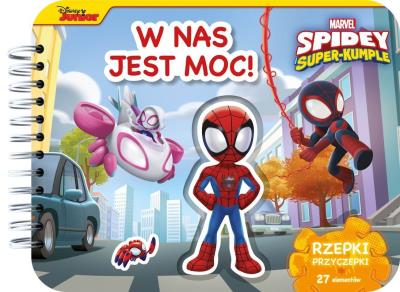 Rzepki-przyczepki. W nas jest moc! Marvel Spidey i Super-kumple. Autor: Monika Kiersnowska. SmakLiter.pl Okładka książki Rzepki-przyczepki. W nas jest moc! Marvel Spidey i Super-kumple