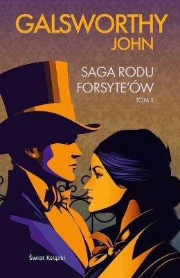 Saga rodu Forsyte'ów Tom 2. Autor: Galsworthy John. SmakLiter.pl Okładka książki Saga rodu Forsyte'ów Tom 2