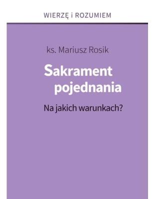 Okładka książki Sakrament pojednania