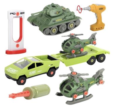 Opakowanie Samochód do montażu z przyczepą i helikopterem