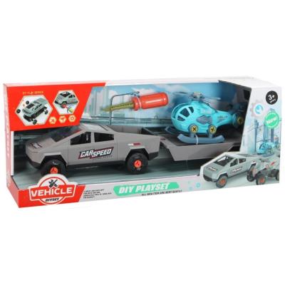 Opakowanie Samochód do montażu z przyczepą i helikopterem