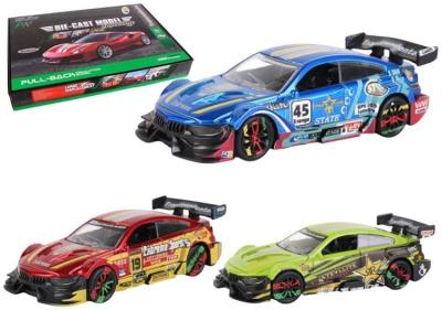 Opakowanie Samochód metalowy 1:36 napęd Super Sport No.2 mix